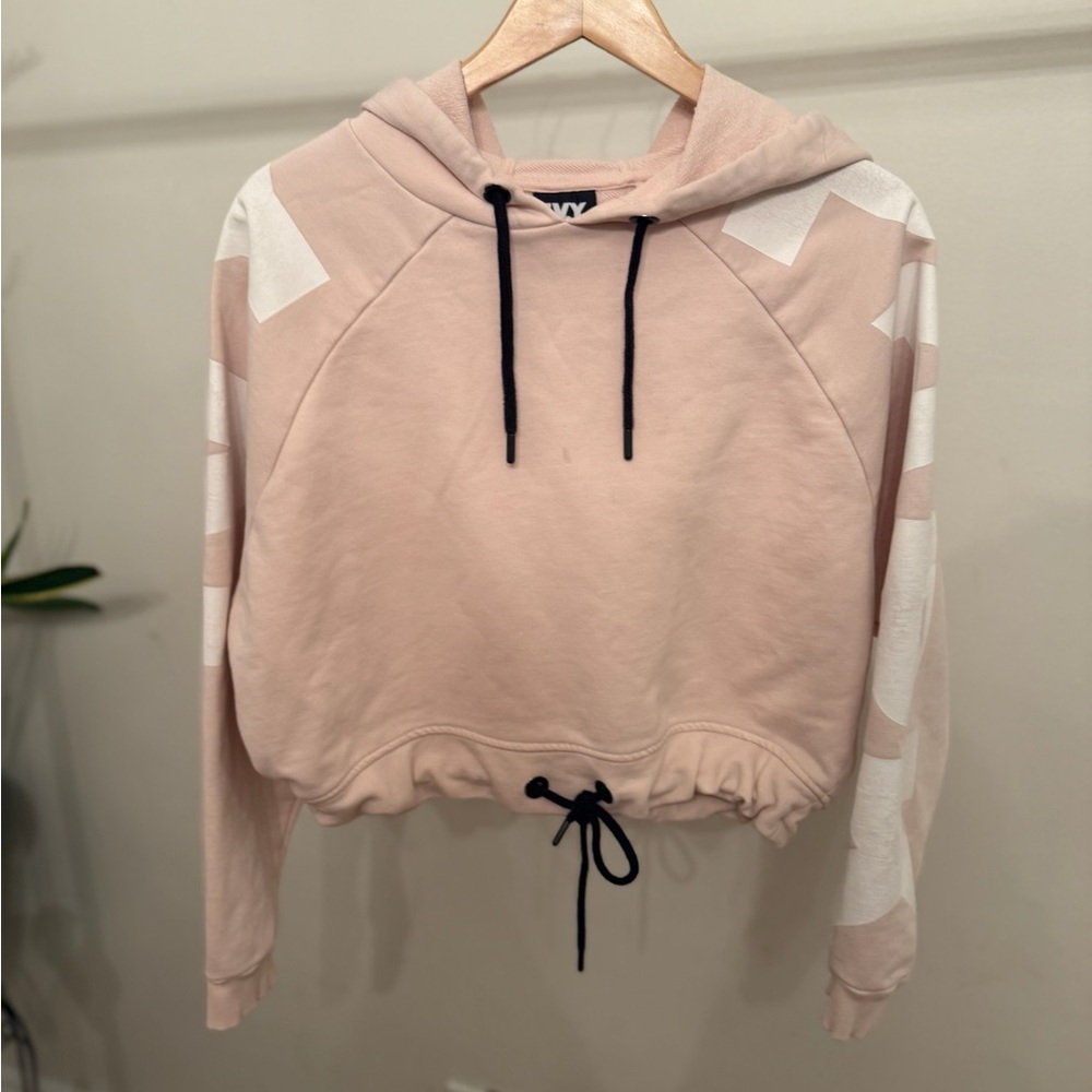 IVY PARK Blush Hoodie with Black and White Accents